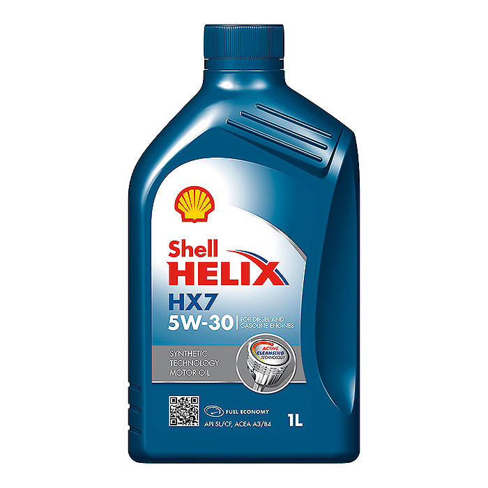 60cd6a6b-b21b-11e6-8ff3-0cc47a3200a7 Масло моторное Shell Helix HX7 SAE 5W-30 SN CF  A3 B4 п с. (1л)